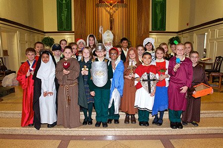 Our Catholic Heroes -- Celebration of All Saints Day in parishes around the diocese 