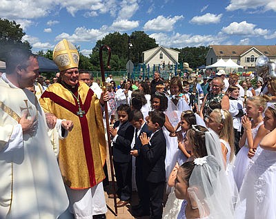 Bishop O'Connell visits St. Dominic Parish for feast day festivities