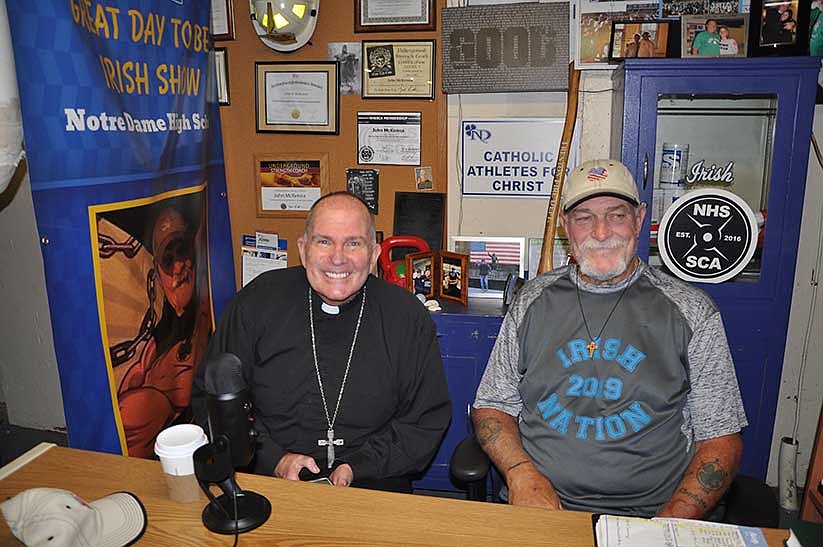 Bishop O’Connell interviewed on Notre Dame High School’s weekly show