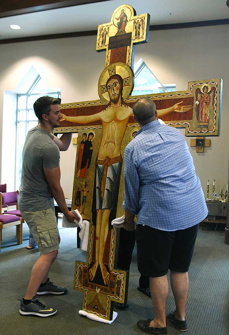 Replica of the Cross of the Stigmata installed in Salt Lake City