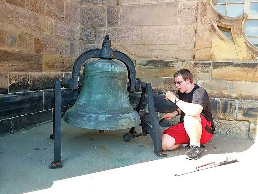 Teen rings in 16th birthday with bells at Indiana Catholic parish