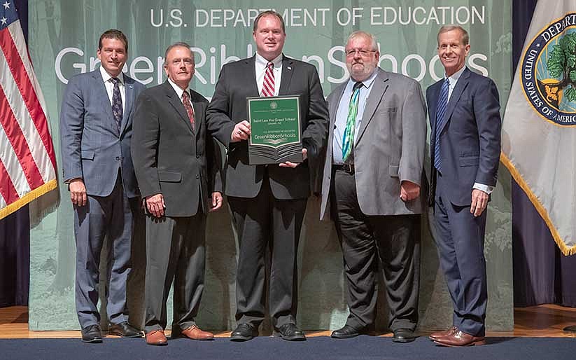  Lincroft principal accepts national award for school’s environmental achievements