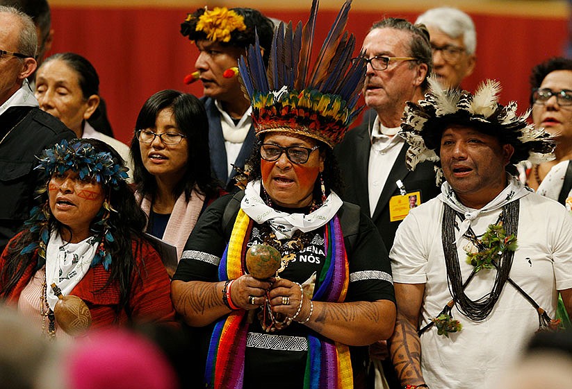 Church must stand with indigenous people, Pope says at Amazon synod
