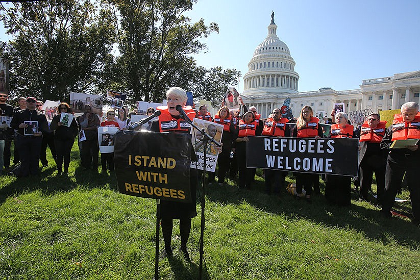 Catholics arrested with other faith groups protesting low cap for refugees