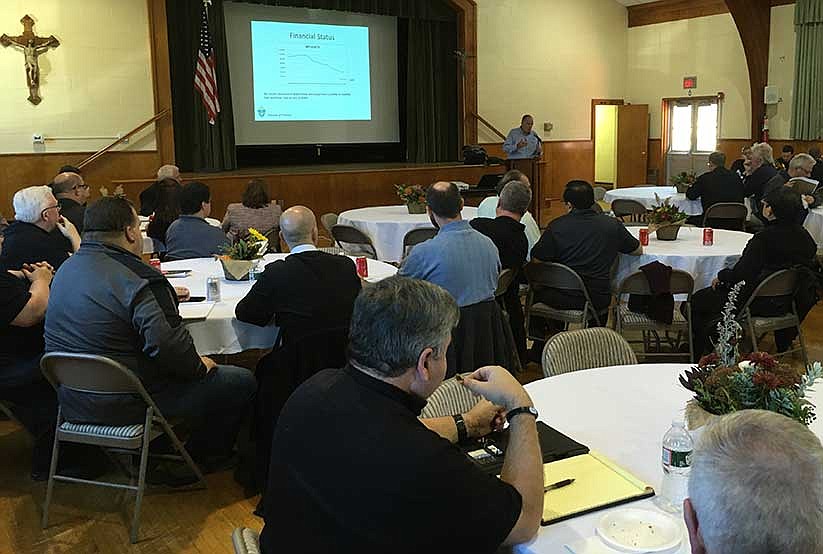 Bishop presents in-depth financial status to clergy