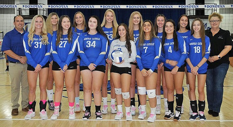 Donovan Catholic girls’ volleyball team enjoys season of historic proportions 