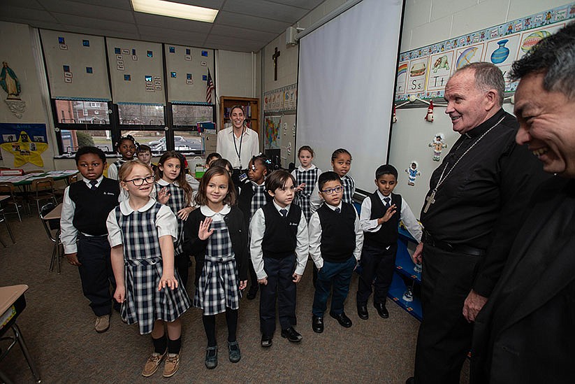 St. Jerome kicks off Catholic Schools Week with visit from Bishop O’Connell