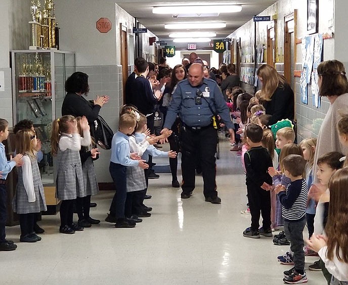 TV crews visit as Medford students honor emergency personnel