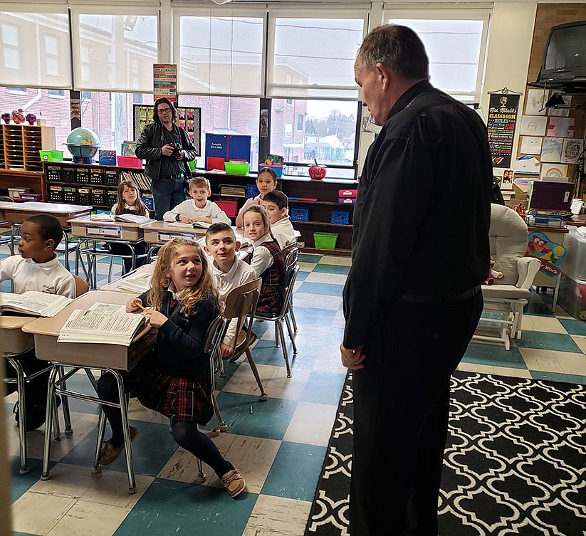 Bishop talks about Lent, apostleship during OLS School visit