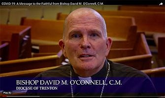 In video message, Bishop O’Connell urges Diocese to have faith, patience