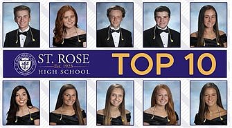 St. Rose High School honors ‘Top 10’ seniors with special at-home visits