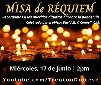 Obispo celebrará Misa Memorial por los difuntos