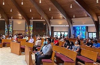 With cautious optimism, journey back to church continues in parishes around Diocese