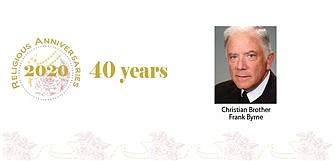 Christian Brother Frank Byrne celebrates four decades in religious life