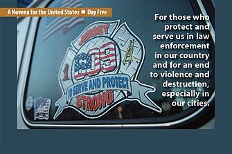 Day #5 of Election Novena focuses on those who protect, serve in law enforcement, and end to violence