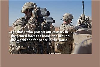 Day #6 Election Novena for those who protect our country in the armed forces at home, around the world 