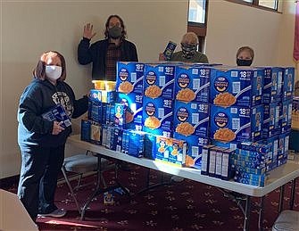 Faithful across nation collect 1 ton of mac & cheese for shore parish food donation