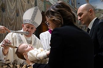 Pope will not baptize infants on feast day this year