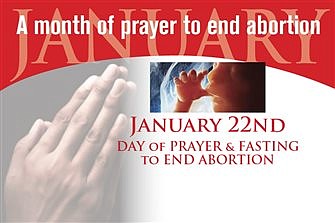 Diocese to mark Roe v. Wade anniversary with Day of Prayer and Fasting