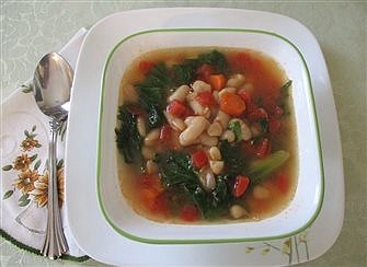 Keeping the Feast: Escarole and Cannellini Bean Soup