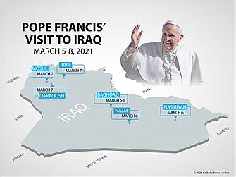 Vatican releases program for papal trip to Iraq