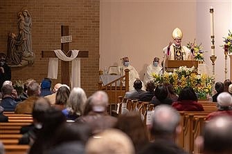 At Easter Vigil, Bishop preaches on the hope the newly risen Jesus brings to all 