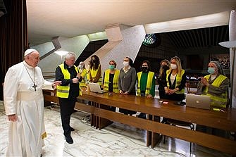 Pope offers prayers for people on Caribbean island threatened by volcano