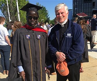 Father Felicien awarded canon law degree