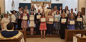 Parish catechetical leaders gather for Mass with Bishop O’Connell