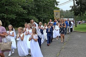 Brick parish honors patron with Mass, procession