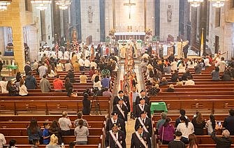 Guadalupe Torches, newly blessed and lit, begin journey to parishes around the Diocese