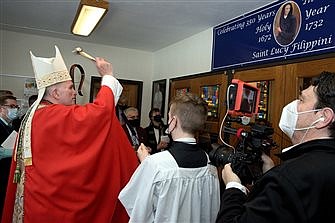 During CSW, St. Jerome School welcomes Bishop, honors founding saint 