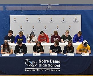 NDHS holds signing day for college-bound athletes