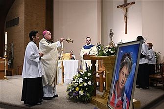 Bishop forges new bond between Blessed Carlo Acutis and Diocese’s Catholic schools, youth