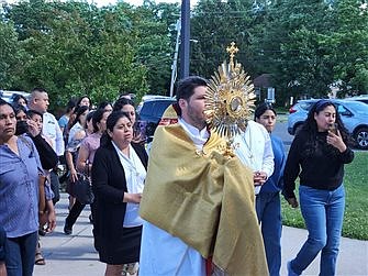 Processions give public visibility to Eucharistic Revival’s launch