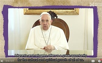 Pope launches video campaign to highlight dialogue with migrants, refugees 