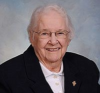 Funeral services for Sister Mary Louise Heinle, served in former St. Anthony High School,  Hamilton