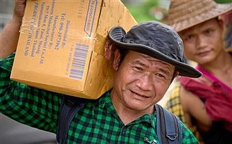 To help those in hiding, catechists from Myanmar deliver food, supplies