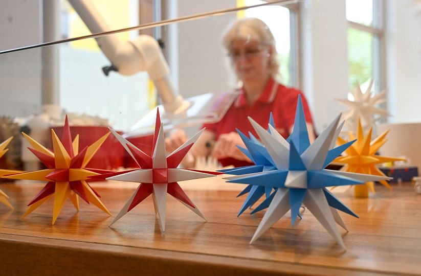 Moravian star factory: 125 years of Christmas -- and geometry