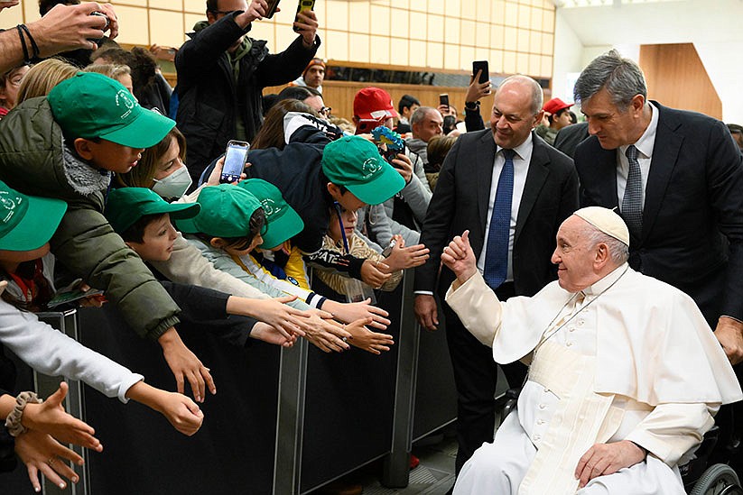 'Dream big,' take small steps for peace, Pope tells students