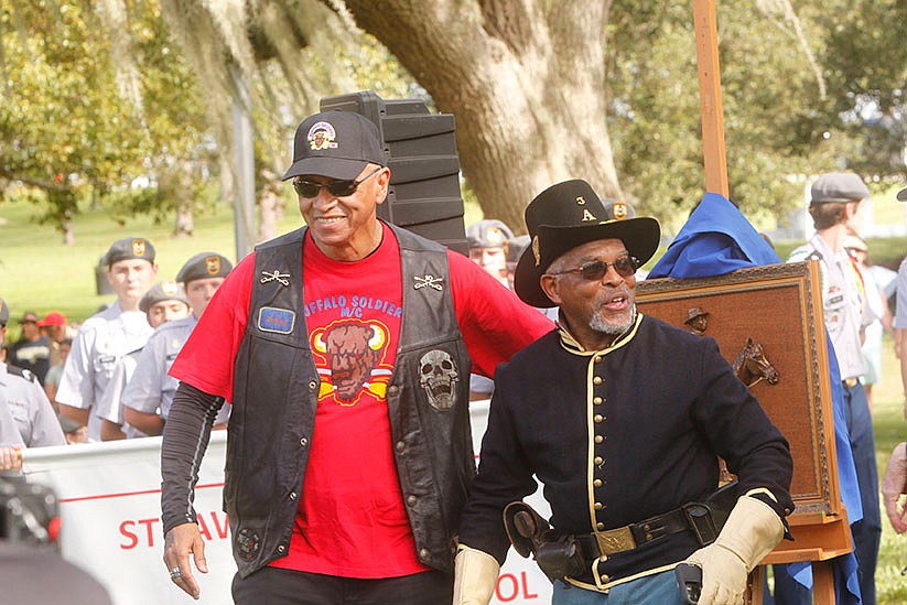 Catholic high school students help tell Buffalo Soldiers' story in memorial