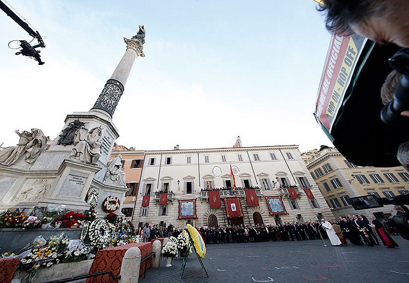 On Mary’s Feast Day, the Pope weeps for the ‘martyred people’ of Ukraine