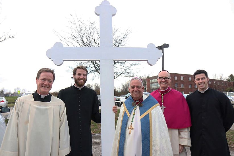 Seminarian's cross made from an old pew part of new seminary's future