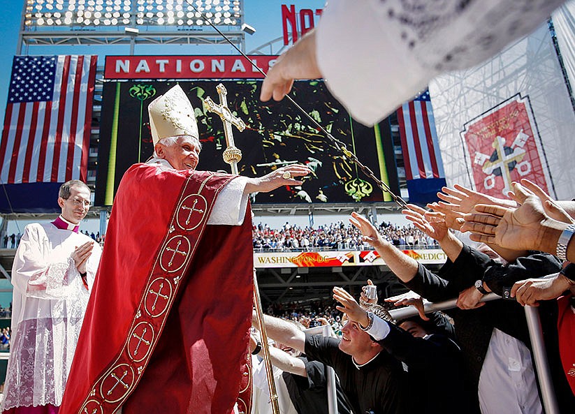 Pope Benedict's 2008 U.S. visit a whirlwind with timely, pointed messages