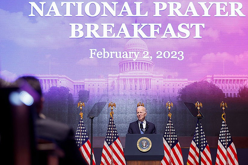 Biden calls for unity at first restructured National Prayer Breakfast