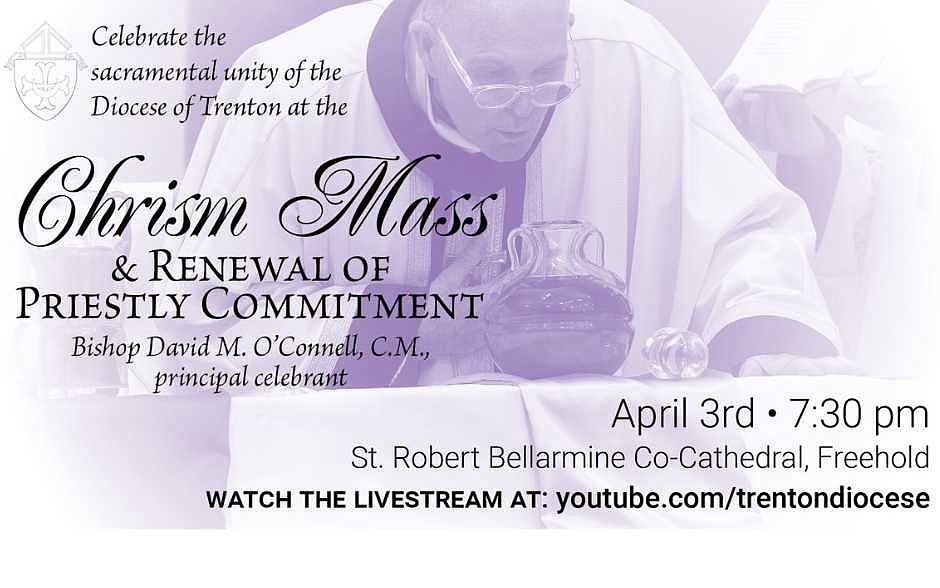 Priests, parishioners to gather with Bishop for annual Chrism Mass, April 3