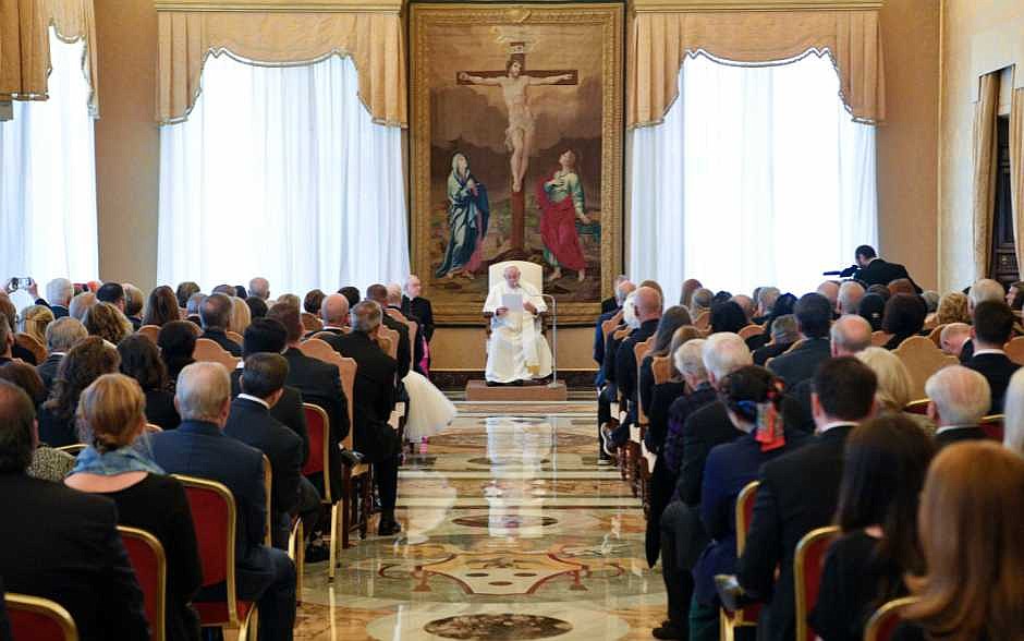 Pope asks Papal Foundation to work for church unity