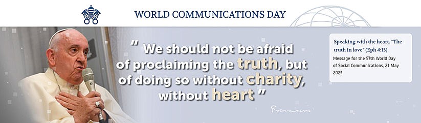 Love well to speak well: Pope Francis’ challenge for World Communications Day